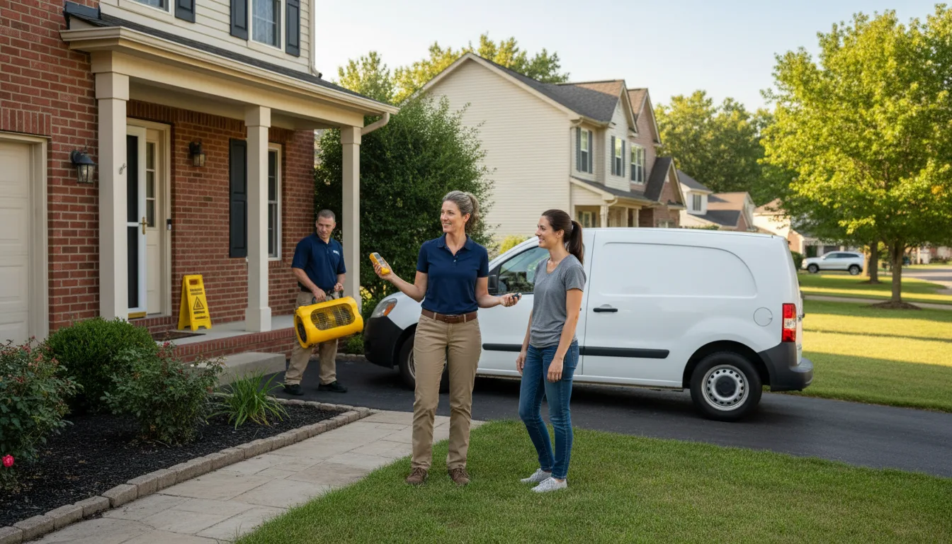 Water restoration image for Water Damage & Restoration Services in Wolverine, MI